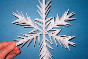 Снежинка. Модульное оригами