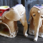 Аромо-слоники. Шамот, фаянс, глина, смальта. Аромо-слоники. Шамот, фаянс, глина, смальта.