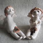 Амурчики. Шамот, фаянс, глина, смальта. Амурчики. Шамот, фаянс, глина, смальта.