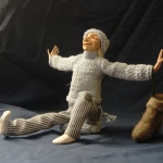 Портретная кукла - Доброе утро. Цернит, текстиль. Высота 270 мм.