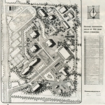 Генплан пионерского лагеря на 400 мест Ижевского завода пластмасс. Авторы проекта: архитекторы В. Козлов, О. Грачев